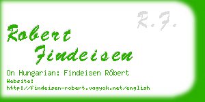 robert findeisen business card