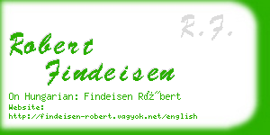 robert findeisen business card
